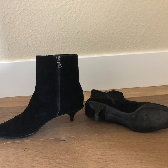 Good Condition Prada Suede Heeled Boots - Picture 4 of 5